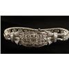 Image 3 : Capital and estate quality platinum art deco  bracelet set with 11.17 carat