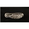 Image 8 : Capital and estate quality platinum art deco  bracelet set with 11.17 carat