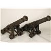 Image 2 : Impressive pair of British iron cannons, ca  early 19th Century, each barre