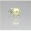 Image 2 : Luxurious FINE Golden South Sea Pearl and  Diamond Ring featuring a gorgeou