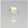 Image 3 : Luxurious FINE Golden South Sea Pearl and  Diamond Ring featuring a gorgeou
