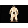 Image 2 : Excellent carving of Japanese sumo wrestler  with red two character signatu