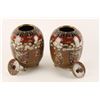 Image 2 : Pair of superb Japanese cloisonn&#233; covered  jars circa late 19th to early 20