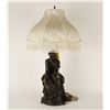 Image 2 : Beautiful lamp bronze entitled &#8220;Hero par  Moreau&#8221; showing a finely detailed