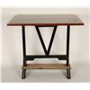 Image 2 : Egyptian revival folding table with intricate  inlays and painted decoratio