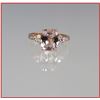 Image 2 : Pretty in Pink Morganite and Diamond Ring  featuring an approx. 3.00 carat