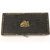 Image 1 : Deluxe cased pocket size gold scales with  eagle on the lid. Velvet lined l