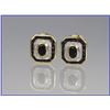 Image 1 : Sophisticated Blue Sapphire and Diamond  Earrings featuring approx. 3.00 ca