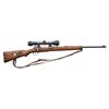 Image 1 : **Sporterized Mauser bolt action rifle,  7.92mm caliber, 24&#8221; barrel, S/N 11
