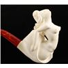 Image 2 : Lot of 2 Meerschaum style pipes each in a  casing; one is plain; the other