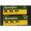 Image 2 : Lot of 2 boxes of Remington 7mm Mag.; one  factory, one reloads for brass o