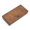 Image 4 : Old portable mining balance scale and weights  in wood box, approx. 6.5&#8221; x