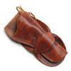 Image 1 : Western style modern leather single loop  holster marked on back of skirt &#8220;