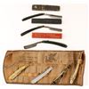 Image 2 : Lot of 7 antique straight razors, 3 in  cardboard boxes and 4 in an old can