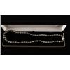 Image 2 : One strand of fine black Pearls, 8.6mm in  diameter and 20 inches long.Est.