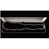 Image 2 : One strand of fine black Pearls, 8.6mm in  diameter and 20 inches long.Est.