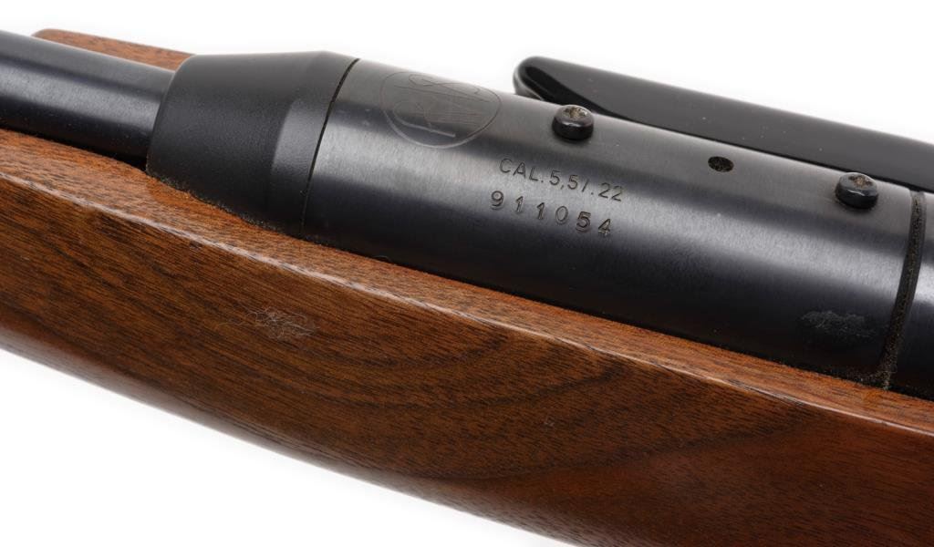 RWS Diana Model 48 air rifle, .22 caliber, 17.5” barrel, S/N 911054, blued