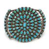 Image 1 : Old pawn silver and turquoise bracelet marked  &#8220;AZ3BJ&#8221; on the back side of