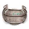 Image 2 : Old pawn silver and turquoise bracelet marked  &#8220;AZ3BJ&#8221; on the back side of