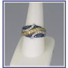 Image 1 : 5. Striking Blue &amp; Yellow Sapphire and  Diamond Ring with 14 blue and 14 ye