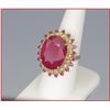Image 2 : Pure Opulence Ruby and Diamond Ring featuring  an approx. 25.00 carat ruby