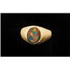 Image 1 : 4.0 carat Black Opal Doublet set in 12.0 gr  14k gold, size 12 1/2. Est:$60