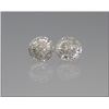 Image 1 : Dazzling Round Shaped Diamond Earrings with  224 round and baguette cut Dia