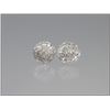 Image 2 : Dazzling Round Shaped Diamond Earrings with  224 round and baguette cut Dia