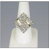 Image 1 : Pure Glamor Diamond Cocktail Ring with 58  round and baguette cut white and