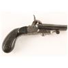 Image 2 : Double barrel side by side pinfire pistol,  engraved with carved grips and