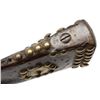Image 7 : U.S. flintlock musket with large tacked  decoration in Indian fashion; also