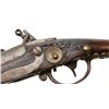 Image 9 : U.S. flintlock musket with large tacked  decoration in Indian fashion; also