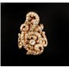 Image 1 : Antique Rose cut Diamonds approx 1.25 carat  in 10.3 gr 14k gold, size 6. E