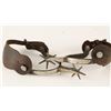 Image 1 : Nineteenth Century California-style spurs  with engraved silver or German s