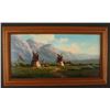 Image 1 : Original oil painting on board entitled  &#8220;Montana Spring&#8221; by Heine Hartwig.