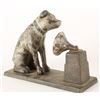 Image 2 : Iron RCA Victor dog bank, approximately 8&#8221;  long and 6&#8221; in height; old chip
