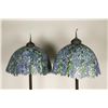 Image 2 : Excellent pair of &#8220;Tiffany style&#8221; floor lamps  with beautiful glass shades