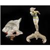 Image 2 : Lot of 2 vintage hood ornaments including a  small size diving woman with t