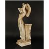 Image 2 : Art Deco carved alabaster statue of Egyptian  dancing girl, approximately 2