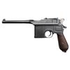 Image 2 : **Mauser Model C-96 &#8220;broom handle&#8221;   semi-automatic pistol, 7.65mm caliber,