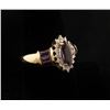 Image 2 : Amethyst &amp; Diamond Ladies Ring mounted in 10K  gold. Very attractive. Vinta