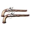 Image 1 : Pair of Custom made Flintlock Pistols in  French Empire Style influenced by