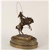 Image 1 : Bronze of Cowboy with lariat signed &#8220;Kauba&#8221;;  measures approximately 8.5&#8221; t