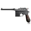 Image 2 : **Mauser Model C-96 &#8220;broom handle&#8221;  semi-automatic pistol, 7.65mm caliber,