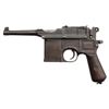 Image 2 : **Mauser Model C-96 &#8220;broom handle&#8221;  semi-automatic pistol, 7.65mm caliber,