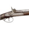 Image 4 : Double barrel side by side percussion shotgun  with ornate engraving on rec