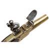 Image 4 : Flintlock brass pocket pistol marked  &#8220;Molineau&#8221;; 11mm caliber, 2.5&#8221; barrel