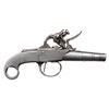 Image 1 : All metal flintlock pistol ca 18th Century  with barrel key in butt; one of