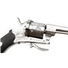 Image 4 : Pinfire revolver with folding trigger, 7mm  caliber, 3.5&#8221; octagon barrel, n