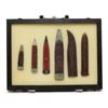 Image 1 : Lot of 6 antique knife sheaths varying in  size from approximately 8.5&#8221; to